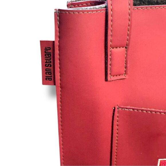 NWOT Alan Stuart Burgundy Mississippi State Tote with Embroidered Emblem - Picture 3 of 10